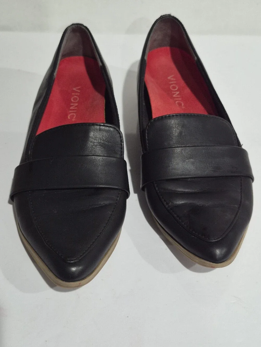 Dr. Scholl's Faxon Black Pointed Toe Slip-On Loafers Size 7M
